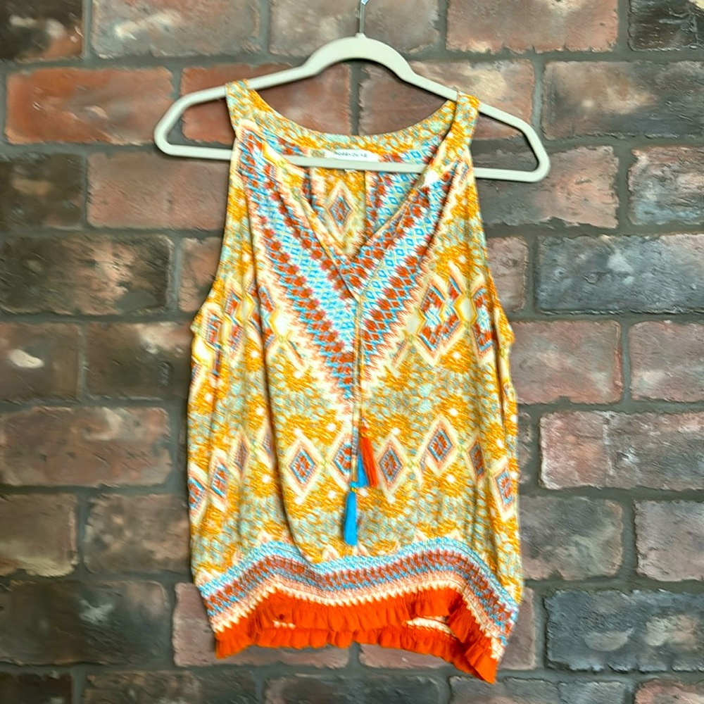Halter cut top with elastic waist. Rose & Olive Size L